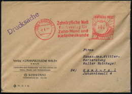 (17b) KONSTANZ 1/ Zahnärztliche Welt/ Fachverlag Für/ Zahn-Mund U./ Kiefernheilkunde 1950 (2.6.) AFS Postalia "Gr. Posth - Medicina