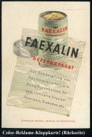 BERLIN-JOHANNISTHAL/ TW/ MATA 1936 (6.4.) AFS Francotyp (Monogr.-Logo TW = Temmler-Werke) Color-Reklame-Kt.: FAEXALIN HE - Pharmacy