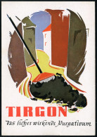 (16) ESCHWEGE/ MW/ Woelm 1953 (17.6.) AFS Francotyp "Posthorn", Extrem Verkürzte Sonder-Type, Color-Reklame-Kt.: TIRGON  - Pharmacy
