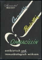 (16) FRANKFURT (MAIN)-HÖCHST 1/ Arzneimittel/ HOECHST 1952 (30.7.) AFS Francotyp, Verkürzte Sondertype Auf Zweifarbiger  - Pharmacy