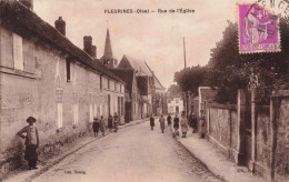 FRANCE - Senlis - Fleurines - Rue De L'Eglise - Carte Postale Ancienne - Senlis