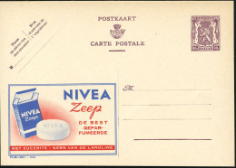 BELGIEN 1948 90 C. Reklame-P. Wappenlöwe, Braunlila: NIVEA Zeep.. (fläm. Text) Ungebr. (Mi.P 248 II / 949) - HYGIENE / K - Pharmacie