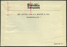 MAINZ/ 3/ Blendea/ Haut-Creme/ DR.HITTEL 1936 (5.3.) AFS Francotyp (= Dose Hautcreme) Rs. Abs.-Vordruck: Dr. Hittel's Bl - Gebruikt