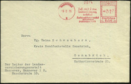 HANNOVER/ 1/ Laß Nicht Deine/ Jnvalidenversicherung/ Verfallen/ Landesversicherungsanstalt.. 1936 (9.2.) AFS Francotyp " - Medicina