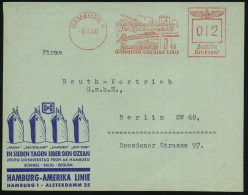 HAMBURG 1/ Das Hapag-Reisebüro/ Jhr Reisemarschall/ HAMBURG-AMERIKA LINIE 1940 (8.3.) Dekorativer AFS Francotyp = Fahrga - Maritime