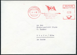 (24a) HAMBURG 11/ HSDG/ Hamburg-Südamerikanische/ Dampfschiffahrts/ Ges. 1960 (31.3.) AFS Postalia (Reederei-Flagge) Rs. - Maritime