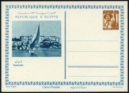 ÄGYPTEN 1954 6 M. BiP Soldat, Braun: Binnen-Segelschiff Bei Assuan (auf Dem Nil) Ungebr., Selten!  (HG.P 44) - BINNENSCH - Schiffahrt