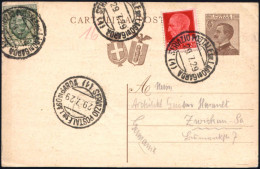 ITALIEN 1929 (29.7.) 1K-Segment: SERVICIO POSTALE SUL LAGO DI GARDA/(1) = Gardasee-Schiffspost! Inges. 4x (2x Nicht Ganz - Maritime