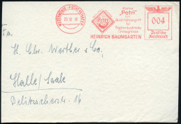 WESERMÜNDE-FISCHEREIHAFEN/ Marke/ "Petri"/ ..fischindustrielle/ Erzeugnisse/ HEINRICH BAUMGARTEN 1938 (23.12.) AFS Franc - Maritime