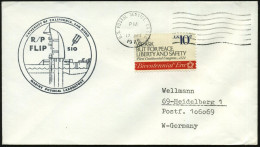 U.S.A. 1975 MaWellenSt.: U.S. POSTAL SERVICE, CA. 920 (ohne Tag/Monat) + Amtl. HdN: UNIVERSITY OF CALIFORNIA, SAN DIEGO/ - Schiffahrt