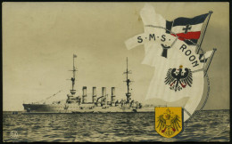 DEUTSCHES REICH 1917 (10.1.) 1K-BPA.: KAIS: DEUTSCHE/MARINE-/SCHIFFSPOST/No 2 A = Gr. Kreuzer, Post-Ausrüstung Von SMS.  - Schiffahrt