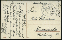 DEUTSCHES REICH 1916 (22.5.) 1K-BPA: KAIS. DEUTSCHE/MARINE-/SCHIFFSPOST/No. 25 = S.M.S. "Stuttgart", Kleiner Kreuzer, Ab - Marítimo