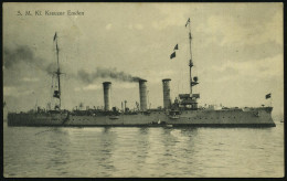 DEUTSCHES REICH 1917 (6.3.) 1K-BPA: KAIS. DEUTSCHE/MARINE-/SCHIFFSPOST/No. 28 A = S.M.S. "Baden II", Linienschiff, Ab 19 - Marítimo