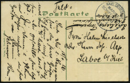 DEUTSCHES REICH 1916 (18.4.) 1K-BPA: KAIS. DEUTSCHE/MARINE-/SCHIFFSPOST/No.89 = II. Minenräum-Division, Ostsee-Streitkrä - Maritime