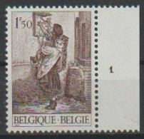 België OCB 1573 ** MNH Met Plaatnummer 1. - 1971-1980