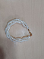 T1 // BRACELET BLANC (fermoir Ok) - Armbanden