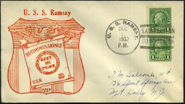 U.S.A. 1937 (11.12.) 1K-BPA (Killer): U. S. S. RAMSAY/LAST DAY IN/COMMISSION = Zerstörer (DD-124, Dann DM-16) Zier-SU: U - Maritime