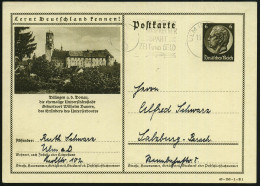 Dillingen A.d.Donau 1940 (11.6.) 6 Pf. BiP Hindenbg., Braun: ..Geburtsort Wilhelm Bauers,/der Erfinders Des Unterseeboot - U-Boote