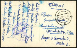 Gotenhafen 1941 (12.X.) Stummer, Ehem. Poln. 2K-Steg "a" = Tarnstempel Gotenhafen + Viol. 1K-HdN: Feldpostnr. M 23300 =  - Submarines