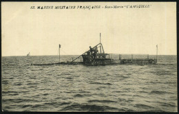 FRANKREICH 1910/25 (ca.) 5 Verschiedene S/w.-Foto-Ak.: U-Boote: "L'Anguille", "Aréthuse", "Argonaute", "Artémis" U. "Ata - Submarines