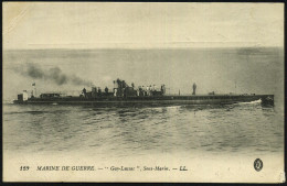 FRANKREICH 1900/18 (7.10.) 6 Verschiedene S/w.-Foto-Ak. U-Boote: "Gay-Lusac", "Germinal", "Gnome", "Gustave Zédé" U. 2x  - Submarines