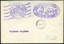 ÄGYPTEN /  POLEN 1976 (2.2.) Polnischer UN-Feldpost-Doppeloval: POLSKA WOJSKOWA JEDNOSTKA SPECJAINA/EGIPT 1976.. = Pyram - ONU