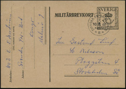 KONGO /  SCHWEDEN 1960 (10.8.) 1K: SVENSKA FN BATALJON/*B* = UN-Einsatz Im Kongo! ,klar Gest., Seltene Feldpost-Vordr.-K - UNO