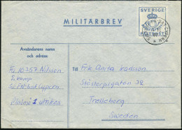 ZYPERN /  SCHWEDEN 1967 (1.11.) 1K: SVENSKA FN-BAT CYPERN/* , Klar Gest. Schwed. Feldpost-Vordruck-Bf. = Griech.-türkisc - UNO