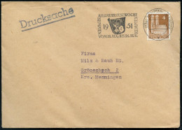 (13b) KEMPTEN (ALLGÄU) 2/ V/ ALLGÄUER FESTWOCHE.. 1951 (7.8.) MWSt = Tanz-Paar Auf Bauten-Frankatur, Bedarfs-Bf. (Bo.9 A - Non Classés