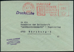 896 KEMPTEN (ALLGÄU)/ 15.ALLGÄUER/ FESTWOCHE::/ 10.-18.AUGUST 1963 (24.7.) AFS Francotyp = Stilis. Trachten-Tanzpaar + E - Unclassified