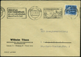 LEIPZIG BPA 32/ G/ LEIPZIGER KLEINMESSE/ 7.4.-1.5.1956 + Nehmt Am/ FERNSEHEMPFANG..teil 1956 (11.4.) Sehr Seltener Band- - Ohne Zuordnung