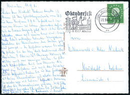 (13b) MÜNCHEN BPA/ Ee/ Oktoberfest/ 23.9.-8.10. 1961 (11.9.) MWSt = Bavaria, Rummelplatz, Zelte Etc., S/w.-Foto-Ak.: Bog - Unclassified