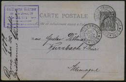 FRANKREICH 1889 (22.7.) Seltener SSt.: EXPOSITION UNIVERSELLE/* 1889 * (ohne Ort = Paris) 3x Auf Firmen-Ausl.-Kt. N. Wur - Autres & Non Classés