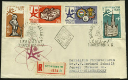 UNGARN 1958 (17.4.) Expo Brüssel, Kompl. Gez. Satz , Mehrfach Atomium-SSt: BUDAPEST + RZ: BUDAPEST 72, 2 Ausl.-R-FDC-SU. - Sonstige & Ohne Zuordnung