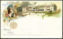 U.S.A. 1893 PP 1 C. Grant, Schw.: WORLD'S COLUMBIAN EXPOSITION (Weltausstellung Zum Columbus-Jubiläum) = THE WOMAN's BUI - Andere & Zonder Classificatie