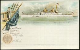 U.S.A. 1898 PP 1 C. Grant, Schw.: WORLD'S COLUMBIAN EXPOSITION.. USNAVAL EXHIBIT. = Columbus-Weltausstellung, Schlachtsc - Sonstige & Ohne Zuordnung