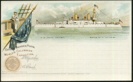 U.S.A. 1898 PP 1 C. Grant, Schw.: WORLD'S COLUMBIAN EXPOSITION.. USNAVAL EXHIBIT. = Columbus-Weltausstellung, Schlachtsc - Other & Unclassified