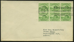 U.S.A. 1933 (25.5.) 1 C. "Chicago World's Fair", Reine MeF 6er-Block = Fort Dearborn (Blockhaus = 100 Jahre Chicago) + P - Other & Unclassified