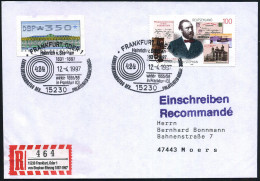 15230 FRANKFURT,ODER 1/ ..HEINR.VON STEPHAN 1997 (12.4.) SSt Auf 100 Pf. Heinr. V.Stephan (Mi.1912 U.a.) + Sonder-RZ: 15 - UPU (Universal Postal Union)