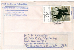 69789 - Bund - 1979 - 70Pfg Impressionismus EF A Kte MARBURG -> Indianapolis, IN (USA) - Covers & Documents