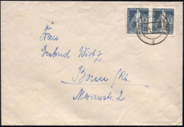 BERLIN 1949 (15.4.) 12 Pf. "Heinrich V. Stephan" = 75 Jahre UPU, Reine MeF: Paar Klar Gest. (Bln-Chrlbg.) Inl.-Bf. (Mi.3 - UPU (Universal Postal Union)