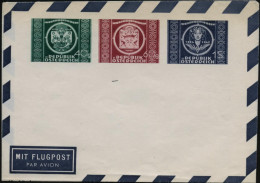 ÖSTERREICH 1949 Privat-Aerogramm 40 G. + 60 G. + 1 S. "75 Jahre UPU" (Wertstempel Wie Mi.943-45) Ungebr., Selten!  (SB.P - UPU (Union Postale Universelle)