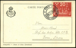 SCHWEDEN 1924 (26.7.) SSt: ARE/CONGRES POSTAL UNIVERSEL Klar Auf Passender EF 20 Öre, Rot: "8. UPU-Kongreß", Kongreß-Aus - UPU (Universal Postal Union)