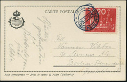 SCHWEDEN 1924 (28.7.) SSt.: FALUN/ CONGRES POSTAL UNIVERSEL Auf EF 20 Öre "8. UPU-Kongreß", Rot , Klar Gest. Ausl.-Sonde - UPU (Unión Postal Universal)