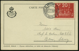 SCHWEDEN 1924 (27.7.) SSt: RÄTTVIK/CONGRES POSTAL UNIVERSEL Auf EF 20 Ö. "8. UPU-KONGRESS" , Glasklar Gest.  UPU-Kongreß - UPU (Union Postale Universelle)