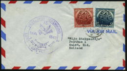 SURINAM 1949 (1.10.) "75 Jahre UPU", Kompl. Satz , Entwerfer = M.C.Escher! + Viol. HdN: WERELDPOSTVERENIGUNG/75/1874 194 - UPU (Wereldpostunie)