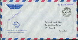 TRINIDAD 1972 (1.9.) 2K: G. P. O. PORT OF SPAIN/TRINIDAD + Viol. 1L: On Postal Service , Klar Gest., Portofreier UPU-Die - UPU (Unión Postal Universal)