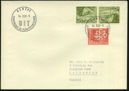 SCHWEIZ 1959 (14.10.) SSt: GENEVE/U I T /CONFERENCE DE PLENIPOTENTIAIRES Klar Auf Inl.-Bf. (Pen.S 494) - WELTTELEGRAFEN- - UPU (Union Postale Universelle)