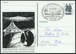 71063 SINDELFINGEN 1/ Raumpatrouille ORION.. 1997 (26.10.) SSt = Raumschiff "Orion" (u. Beiboot "Chroma-Lancet", Saturn) - Sonstige & Ohne Zuordnung