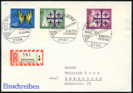 2194 SAHLENBURG/ DRG/ RAKETEN/ FLUGTAG 1962 (9.9.) SSt = Rakete (EZ.53) 3x Klar + Alter RZ: Sahlenburg/ über Cuxhaven (= - Autres & Non Classés